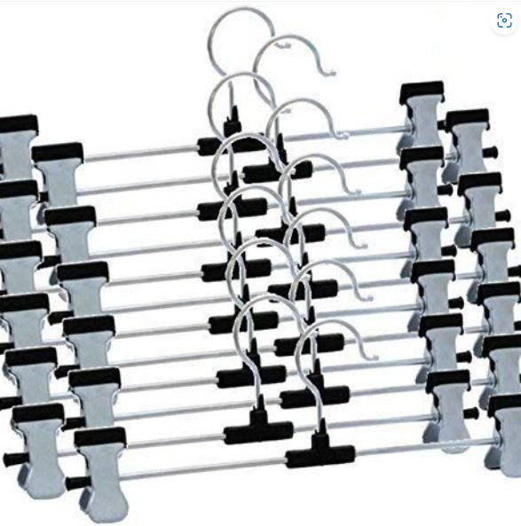 Stainless Steel Hangers – Adjustable Clips, 12-Pack | Indo Glow