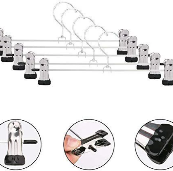 Stainless Steel Hangers – Adjustable Clips, 12-Pack | Indo Glow