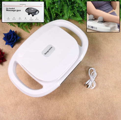 Massage Gun for Pain Relief – 6 Heads Deep Tissue Massager | FitFuzion - Image 2