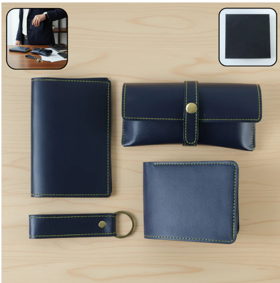 Men's Wallet Gift Set – Complete 4-in-1 Leather Combo for Men