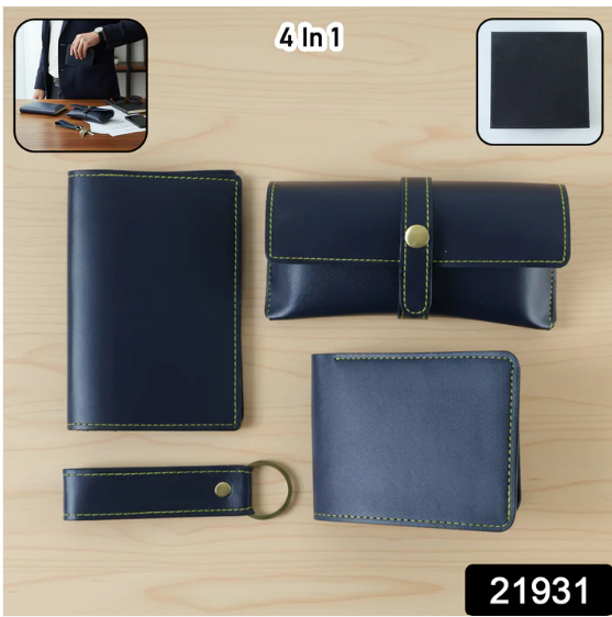 Men's Wallet Gift Set – Complete 4-in-1 Leather Combo for Men - Image 2