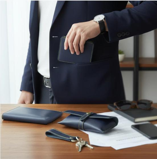 Men's Wallet Gift Set – Complete 4-in-1 Leather Combo for Men - Image 3