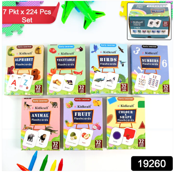 Early Learner Flashcard Set – 224 Durable Educational Cards - Image 2