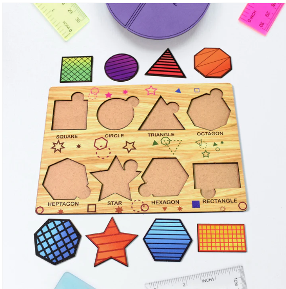 Wooden Triangle Puzzle – Educational Toy for Kids | Inventive Play