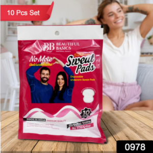 Underarm Sweat Pads – Highly Absorbent Disposable Cotton (10 Pack)