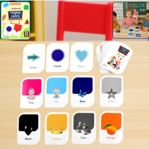 Color & Shape Flashcards – 32-Piece Early Learning Set for Toddlers