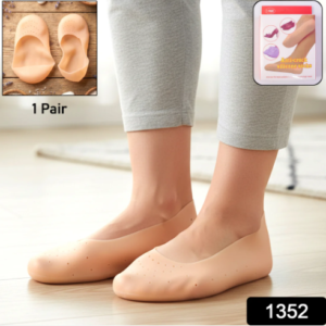 Silicone Heel Protector Socks – Soft Gel Relief for Cracked Heels