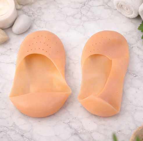 Silicone Heel Protector Socks – Soft Gel Relief for Cracked Heels