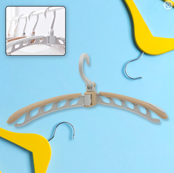 Portable Folding Hanger – 360° Rotating, Travel-Friendly | Organivo