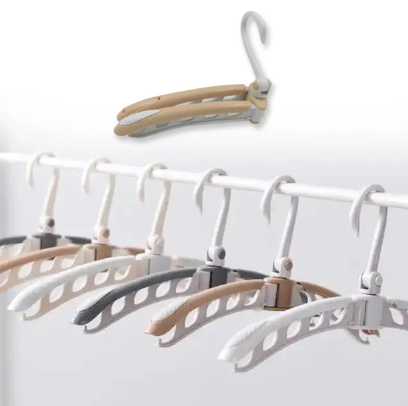Portable Folding Hanger – 360° Rotating, Travel-Friendly | Organivo