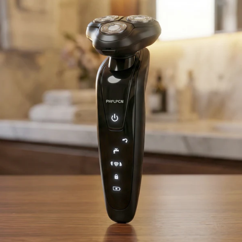 Rechargeable Electric Rotary Shaver – Precise 3D Floating Head - Image 4