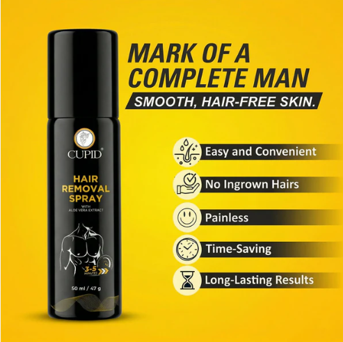 Men's Hair Removal Spray – Fast & Painless for Smooth Skin