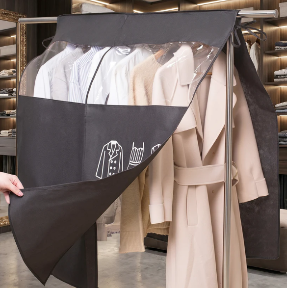 Hanging Garment Dust Cover – Keeps Clothes Neat & Dust-Free