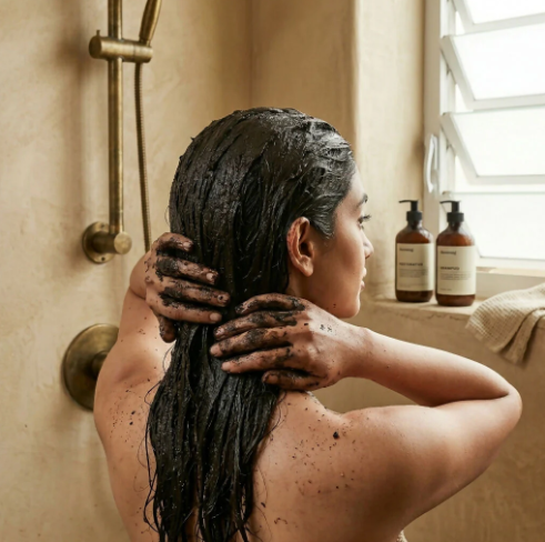 Volcanic Clay Hair Mask – Deep Scalp Detox & Natural Nourishment - 250 Gm