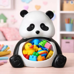 Panda Storage Organizer Basket for Toys Stationery Home Desk Decor