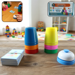 Cup Stacking Game Set – Boost Kids' Coordination & Fun