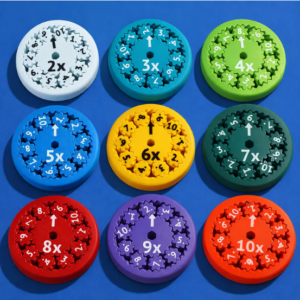 Math Fidget Spinner – Multiplication Learning & Fun Toy (9 PC)