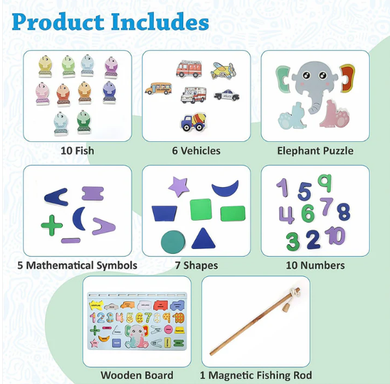 Wooden Number Puzzle – Magnetic Learning Board | Aditi - Image 3