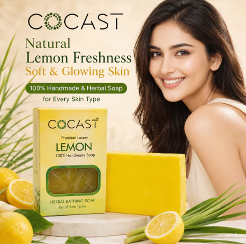 Herbal Bathing Soap – Refreshing Lemon Grass Fragrance for All Skin Types