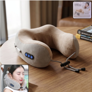 U-Shaped Electric Neck Massage Pillow – Cordless & Rechargeable