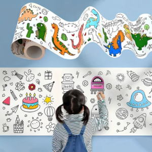 Educational Coloring Roll – Giant Ocean-Themed Art Paper for Kids
