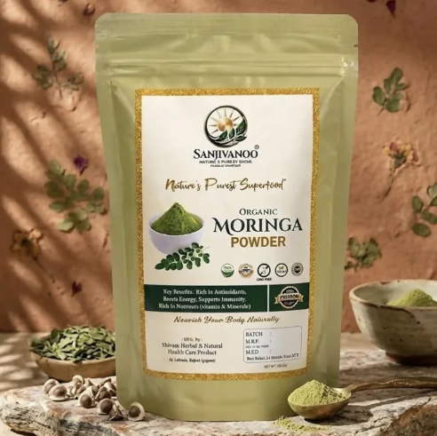 Sanjivanoo Organic Moringa Powder – Premium Natural Superfood 200 GM