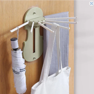 Retractable Wall Hanger – 7-in-1 No-Drill Hooks for Kitchen | Bathora