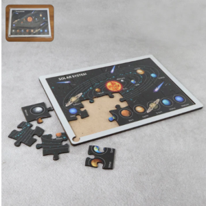Solar System Puzzle for Kids – Educational Wooden Space Toy