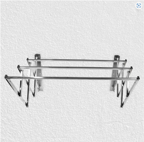 Stainless Steel Folding Clothes Drying Rack – Space-Saving & Durable