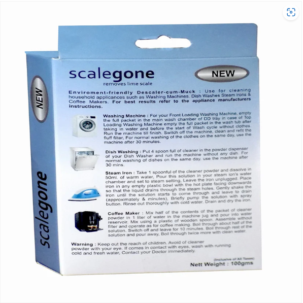 Washing Machine Descaler Powder – Tub Cleaner & Limescale Remover | Storenzo