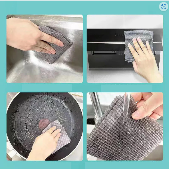 Kitchen Scrub Cloth – Durable Microfiber for Indian Homes | DeoDap