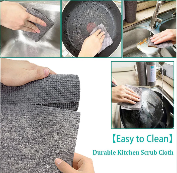 Kitchen Scrub Cloth – Durable Microfiber for Indian Homes | DeoDap
