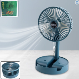 Portable Desktop Fan – Adjustable, Silent, Foldable | Velvet Wellness