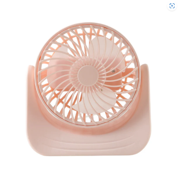 Silent Mini Desk Fan – Rechargeable, Adjustable Tilt & USB