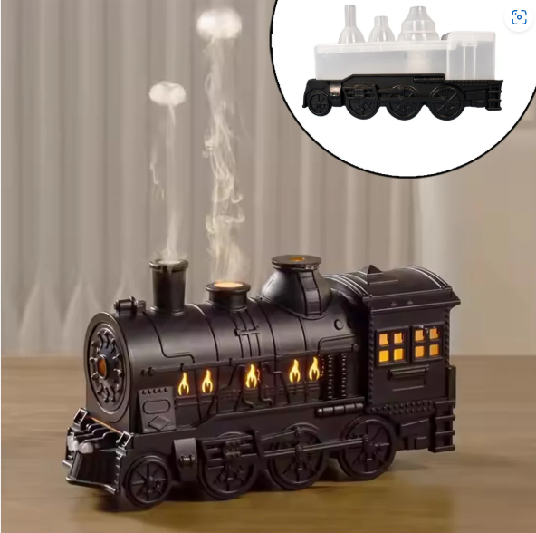 Portable Mini Humidifier – Retro Train Design with Night Light | Airvanta