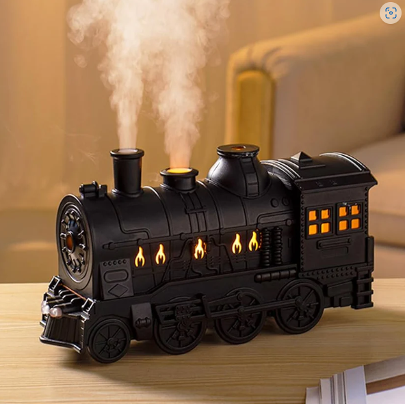 Portable Mini Humidifier – Retro Train Design with Night Light | Airvanta