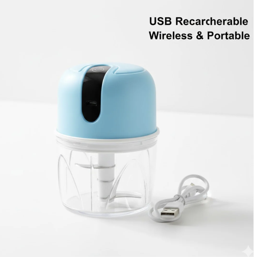 Transform your daily cooking with the ultimate convenience of our Mini Electric Garlic Chopper from Indo Glow.