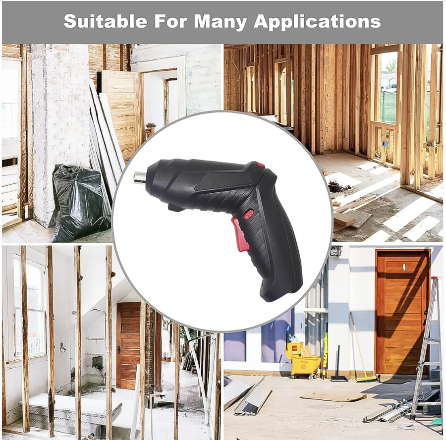 Cordless Electric Screwdriver – 48-Pc Bit Set & LED | BoltForce