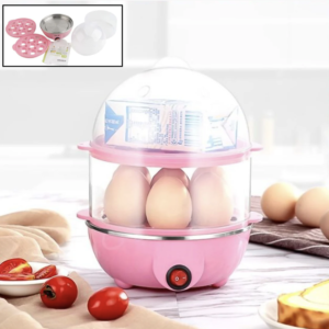 Electric Egg Boiler – 2 Layer Steamer & Poacher | DeoDap