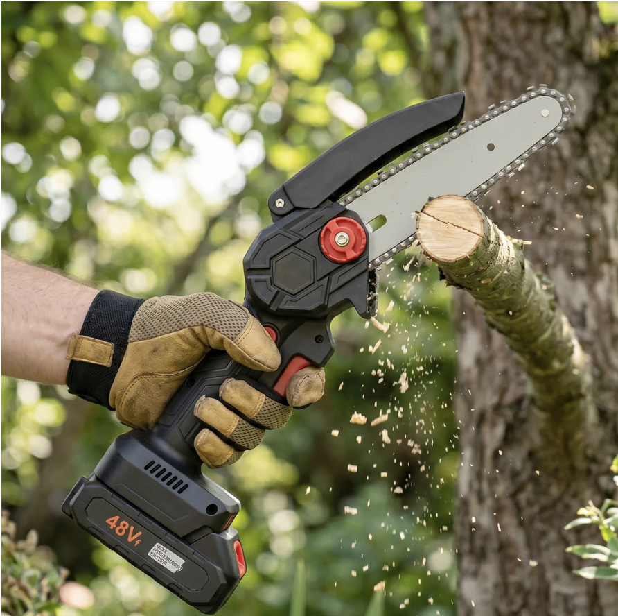 Mini Cordless Electric Chainsaw – Portable & Powerful for Garden Tasks