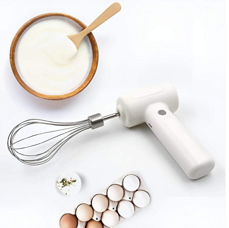 Cordless Electric Whisk – Rechargeable Hand Mixer for Kitchen