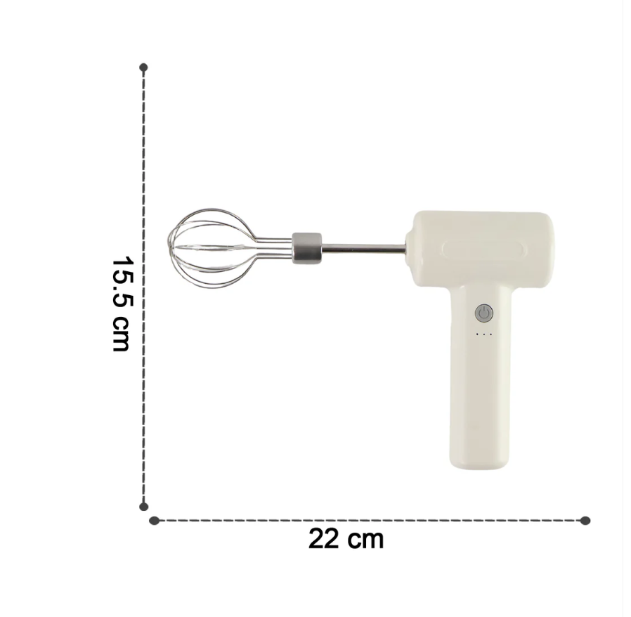 Cordless Electric Whisk – Rechargeable Hand Mixer for Kitchen