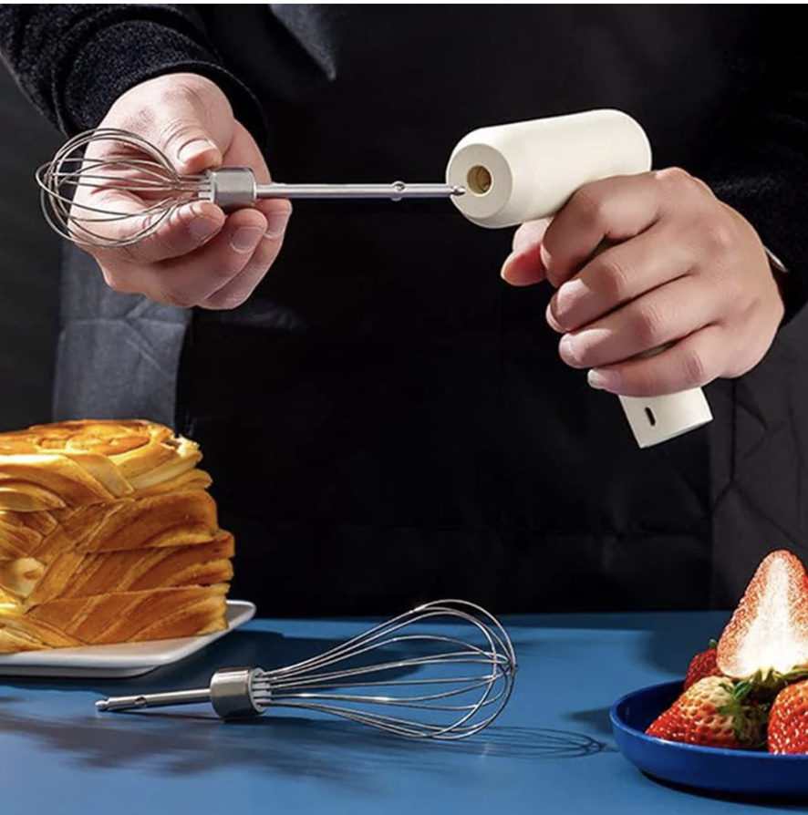 Cordless Electric Whisk – Rechargeable Hand Mixer for Kitchen