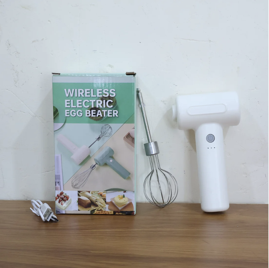 Cordless Electric Whisk – Rechargeable Hand Mixer for Kitchen