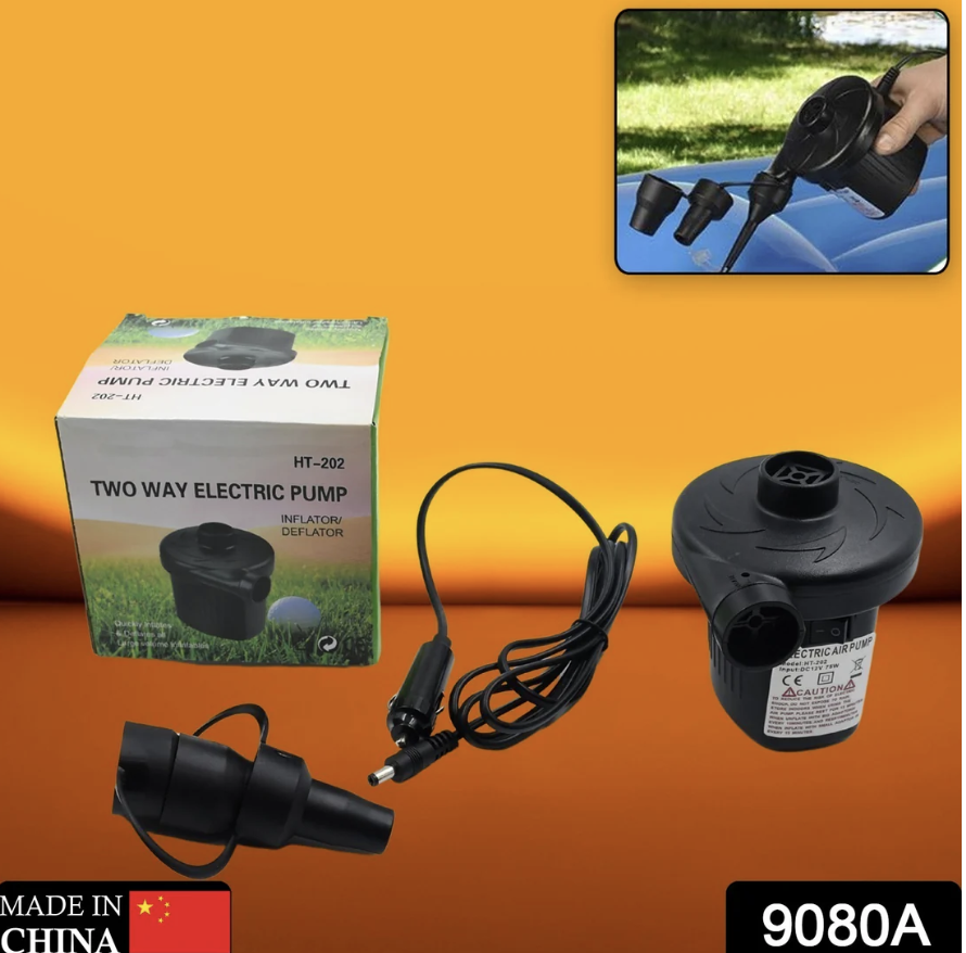 Electric Air Pump – Fast Inflate/Deflate for Home & Travel | FitFuzion