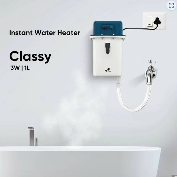 Portable 3kW Instant Water Heater – Fast Heating & Safe Use - Classy