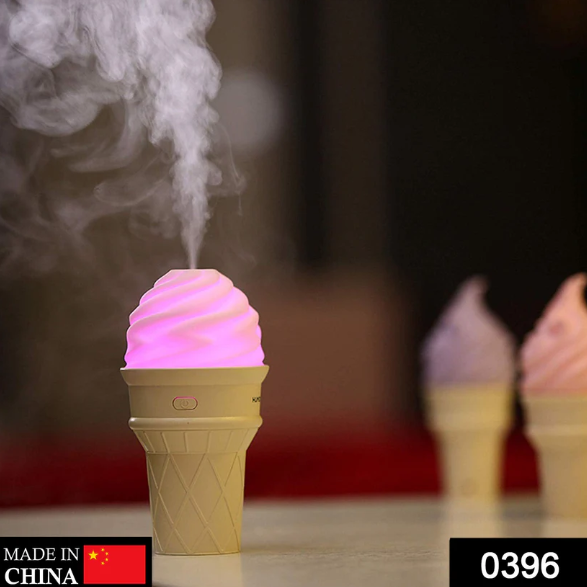 Ice Cream LED Humidifier – Portable Air Moisturizer & Fragrance Diffuser