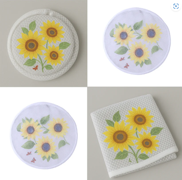 Sunflower Mesh Fan Cover – Dust Protection & Stylish Fit