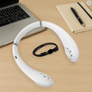 Neck Fan – Portable USB Rechargeable, Hands-Free Cooling | FitFuzion