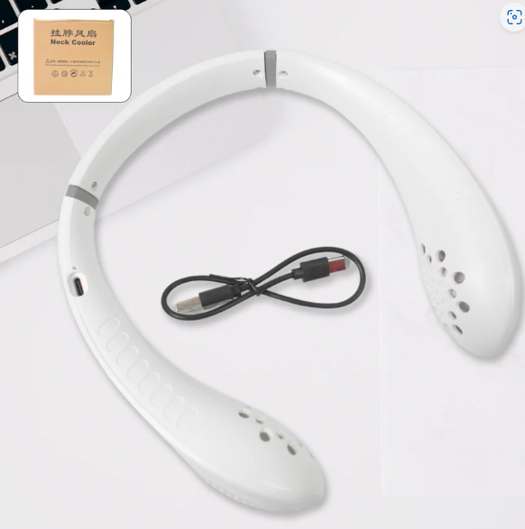Neck Fan – Portable USB Rechargeable, Hands-Free Cooling | FitFuzion